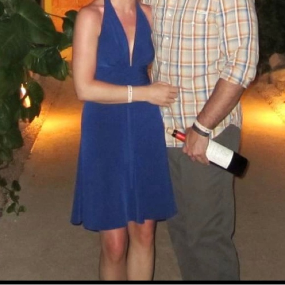 Blue Halter Dress